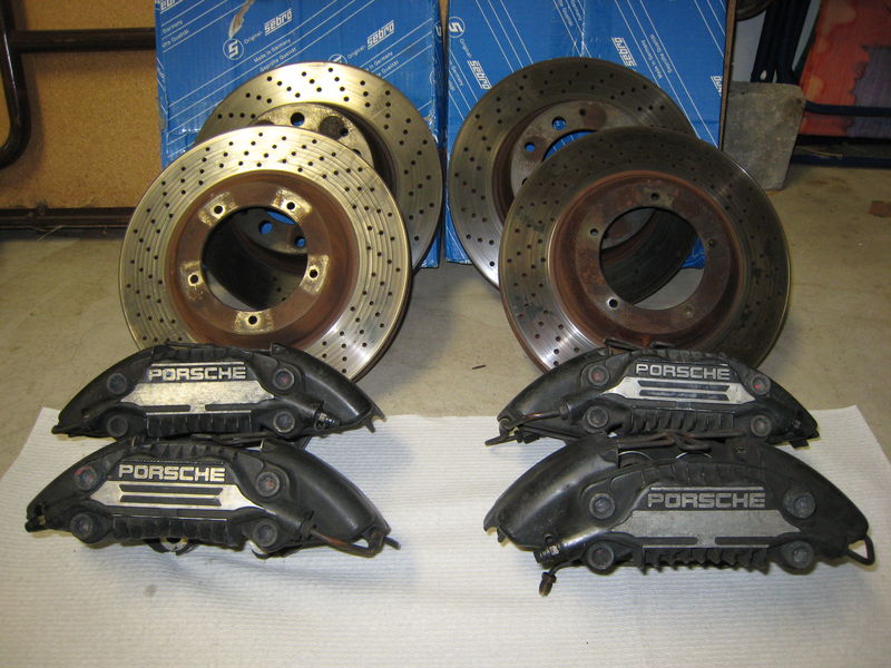 Porsche Panamera brake parts, rotors, calipers and pads