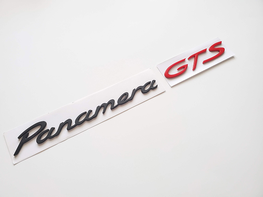 Hot Black Panamera Gts Emblem Badge For Rear Trunk Lid Sale